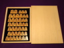 久徳作水無瀬御蔵島黄楊虎杢盛上将棋駒/未使用品　傾斜七段高級桐平箱(K915)